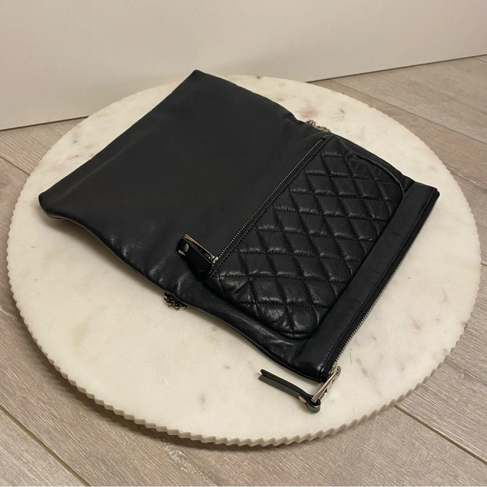 Jimmy Choo Black Leather Wristlet with Chain - Picture 9 of 11
